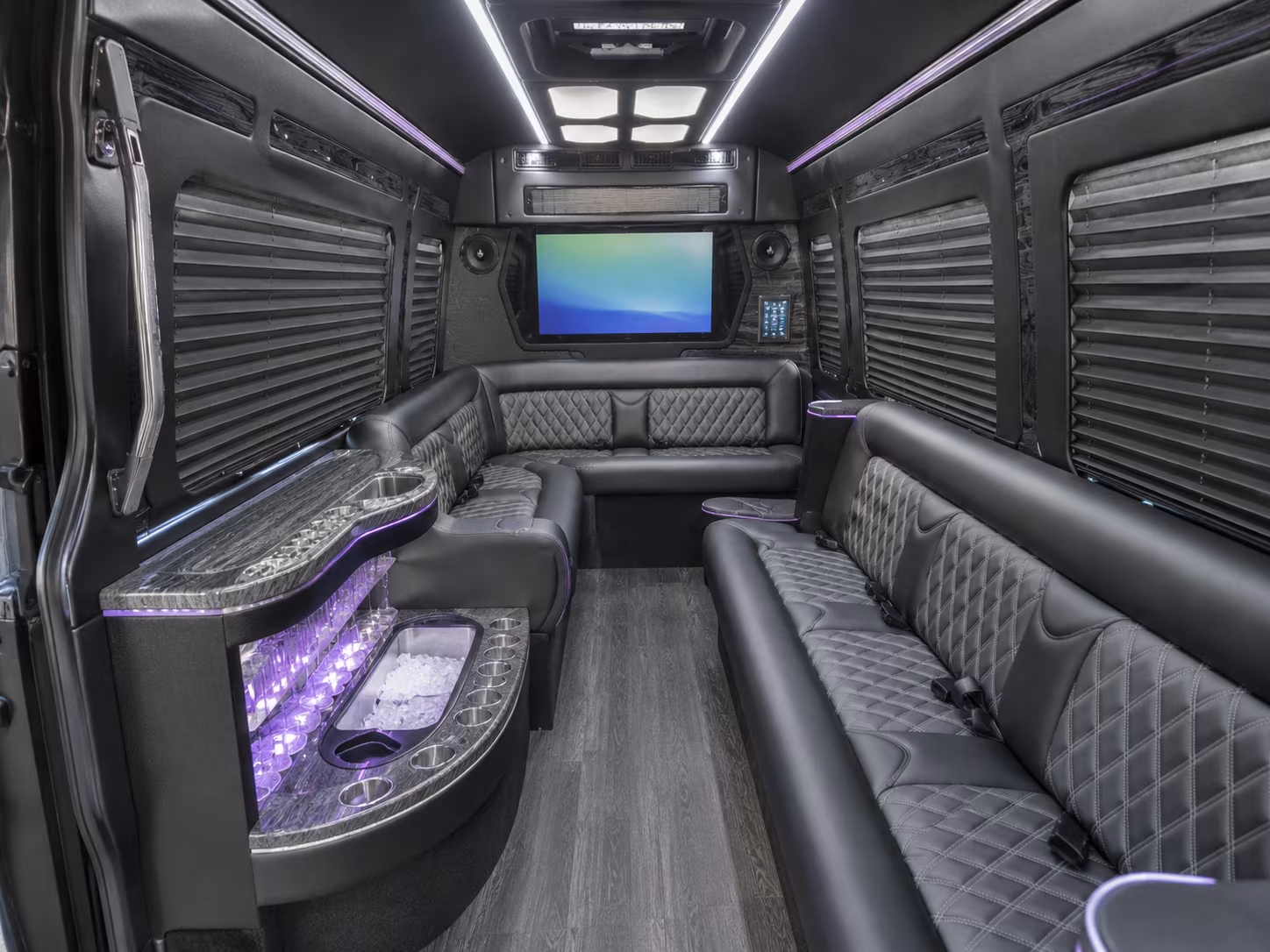 colorado springs party bus interior
